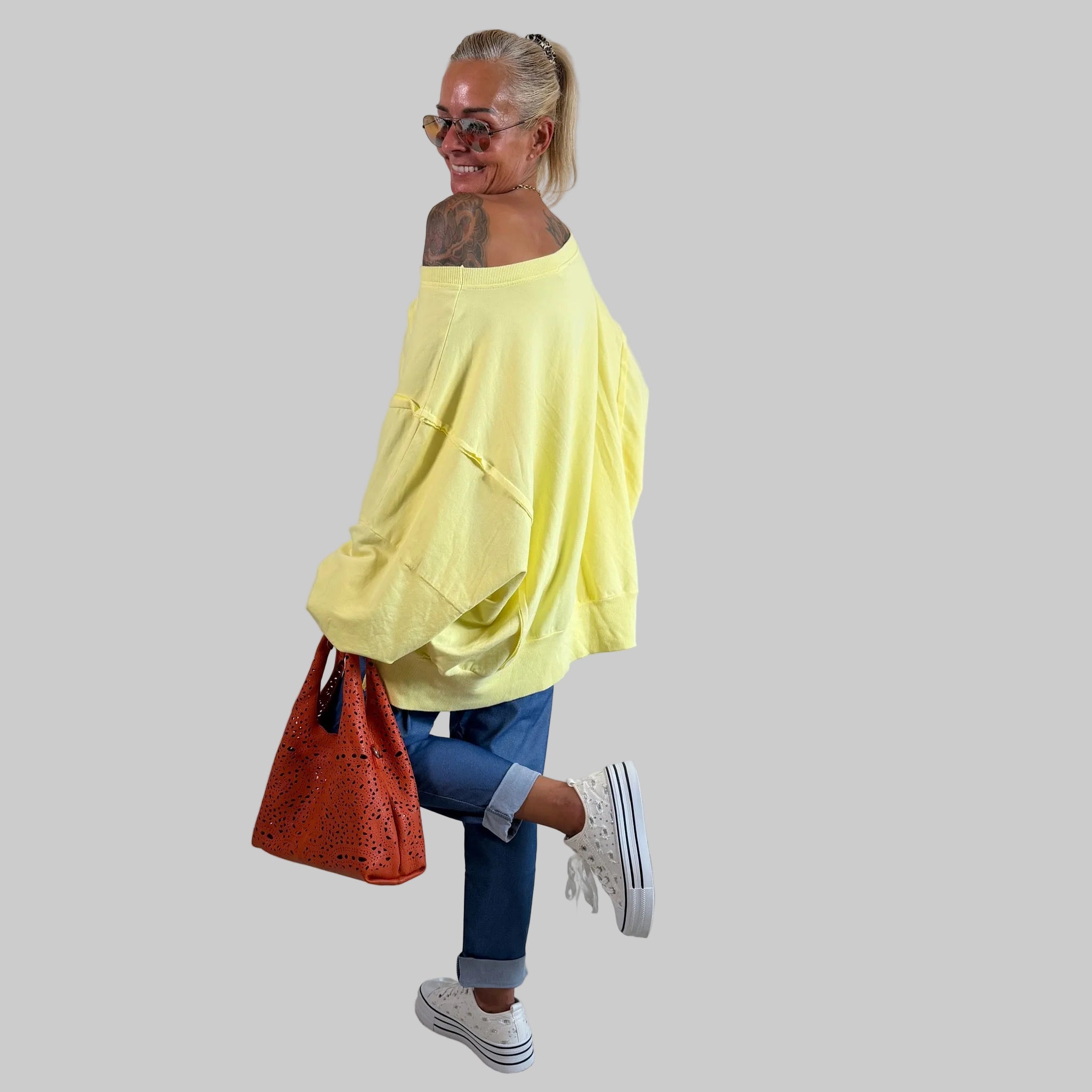 Uni Longshirt Oversized - Farbauswahl