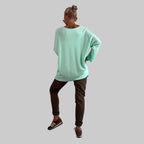 V-Feinstrickpullover Oversize - Farbauswahl