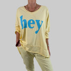 Langarmshirt Hey - Farbauswahl