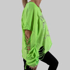 Langarmshirt Schnüroptik - Farbauswahl