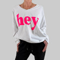 Langarmshirt Hey - Farbauswahl