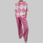 Zweiteiler Argyle Look - Farbauswahl