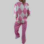 Zweiteiler Argyle Look - Farbauswahl