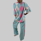 Zweiteiler Argyle Look - Farbauswahl