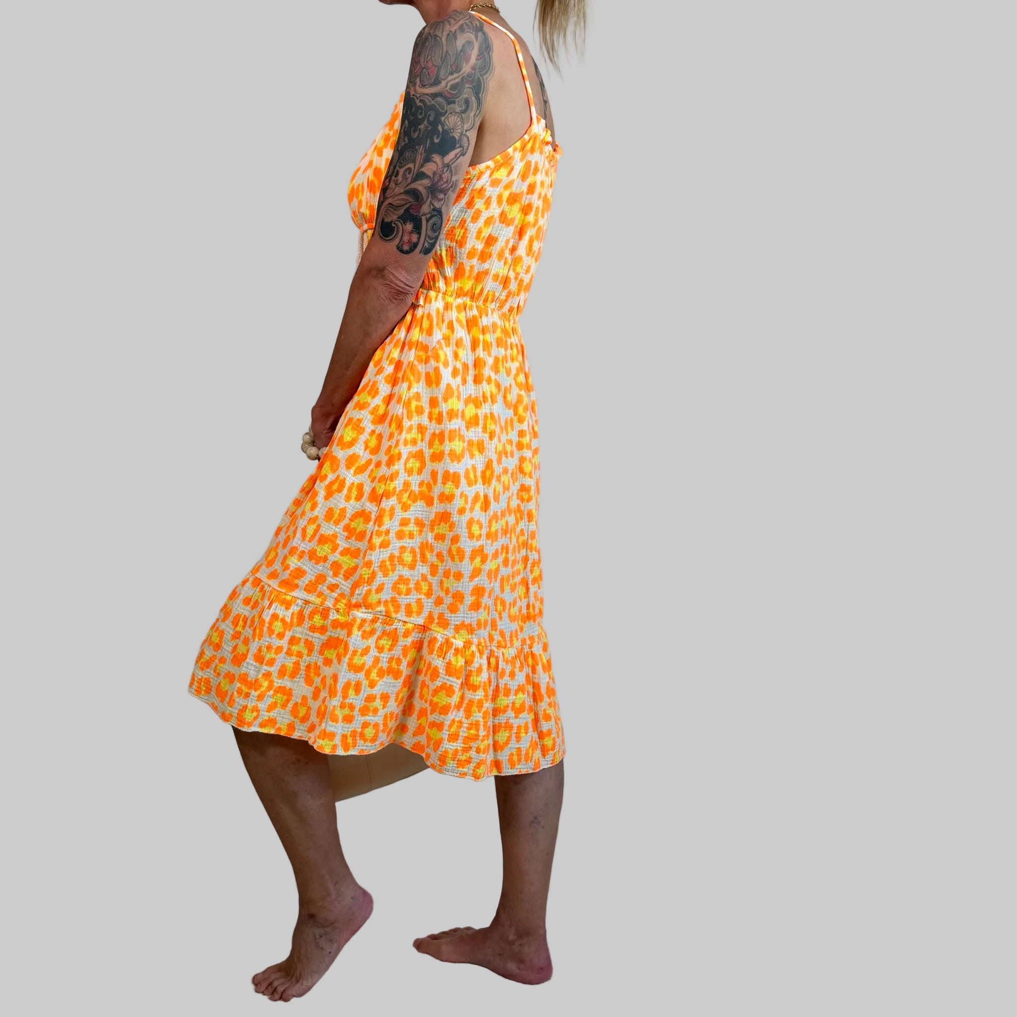 Musselin Sommerkleid kurz - Farbauswahl