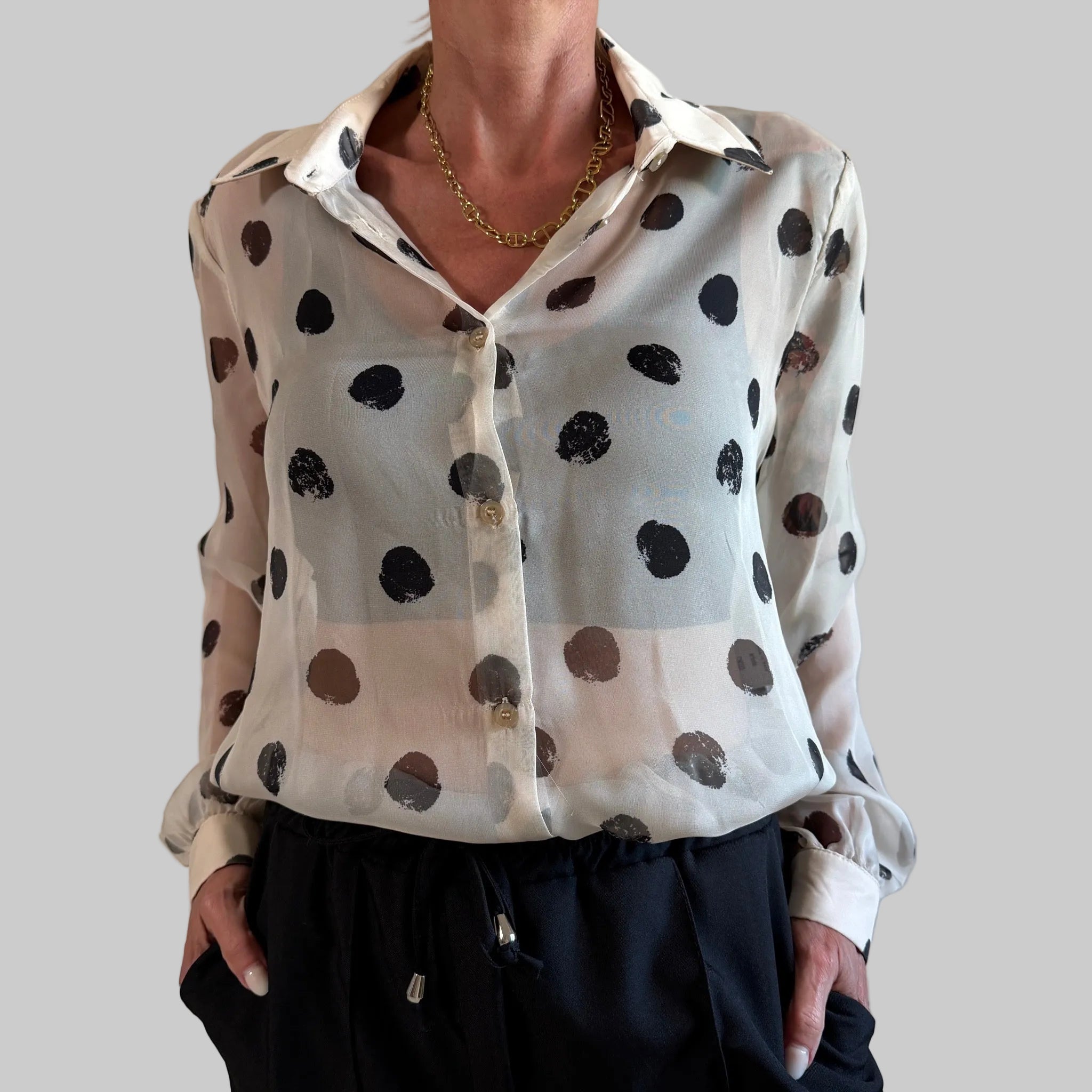 Bluse Tupfen - Farbauswahl
