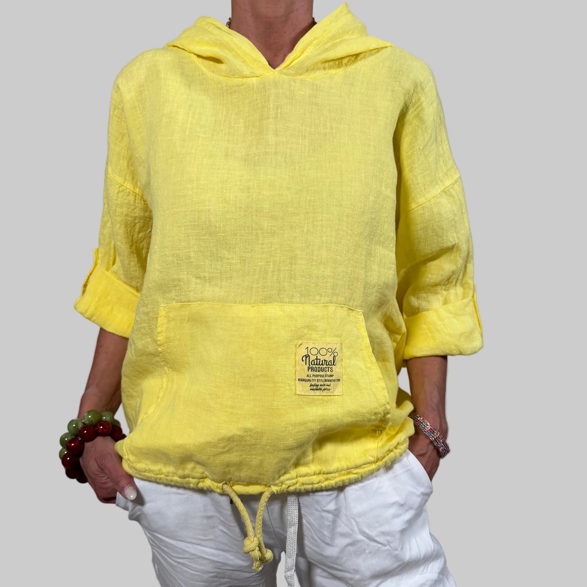 Leinenhemd Hoodie - Farbauswahl