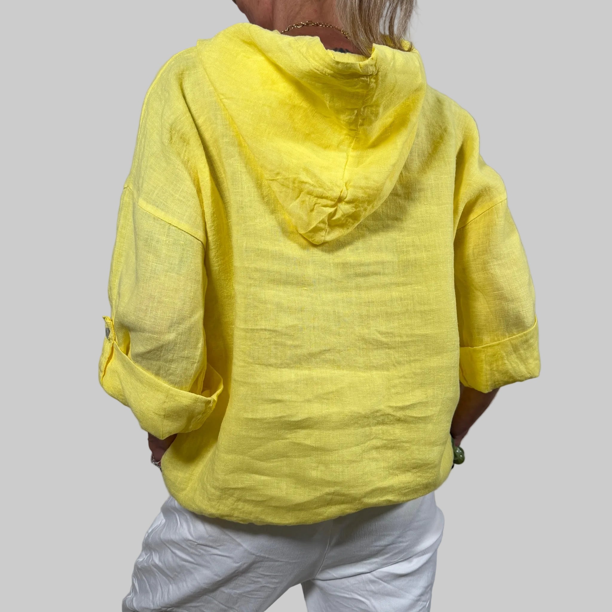 Leinenhemd Hoodie - Farbauswahl