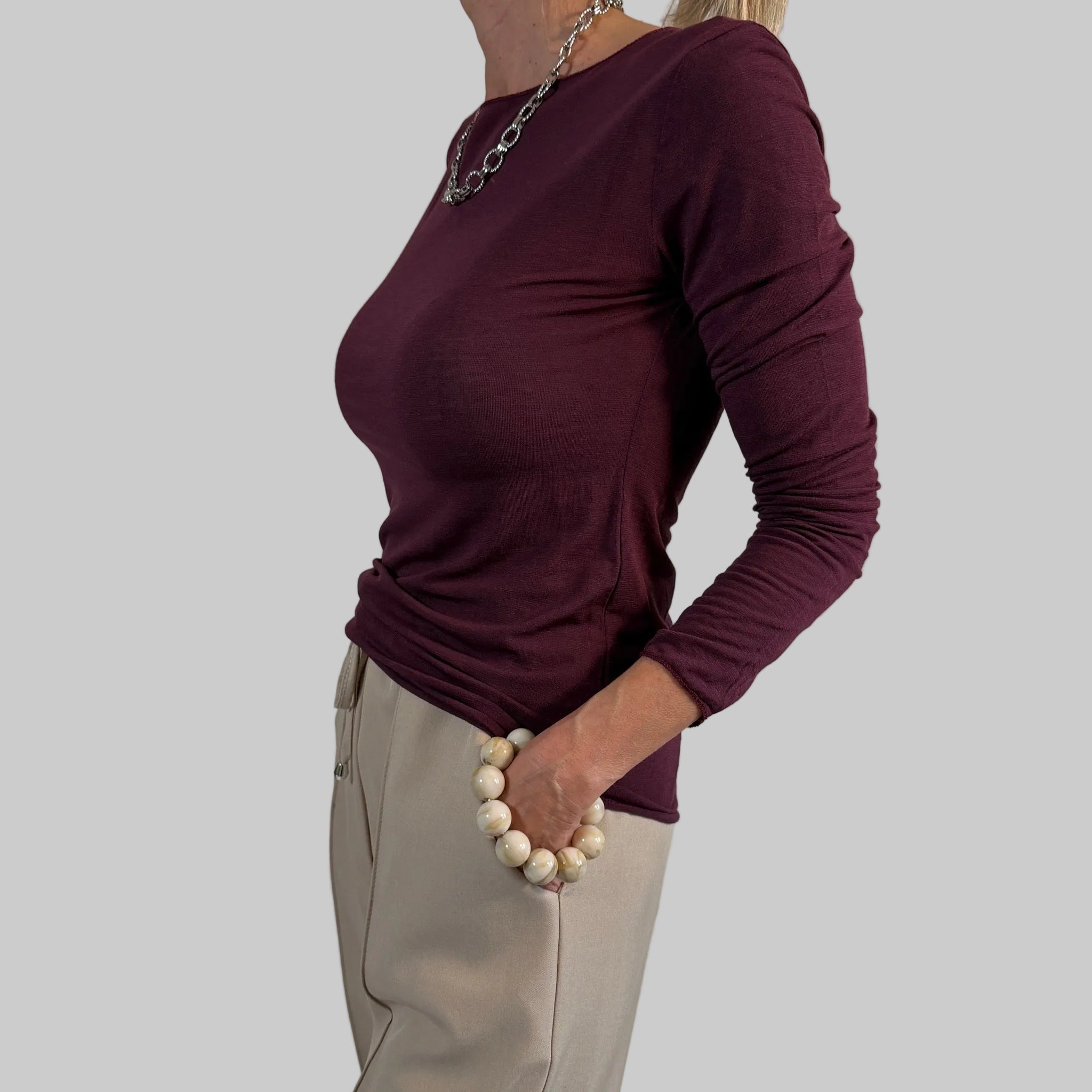 Kaschmir Langarmshirt