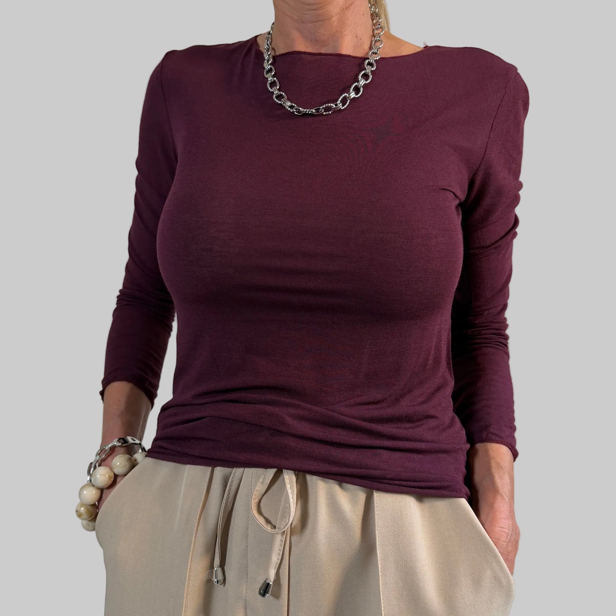 Kaschmir Langarmshirt