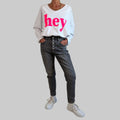 Stretch Jeanshose Mom Fit