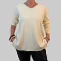 V-Feinstrickpullover