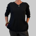 V-Feinstrickpullover