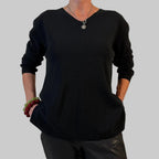 V-Feinstrickpullover