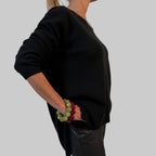 V-Feinstrickpullover