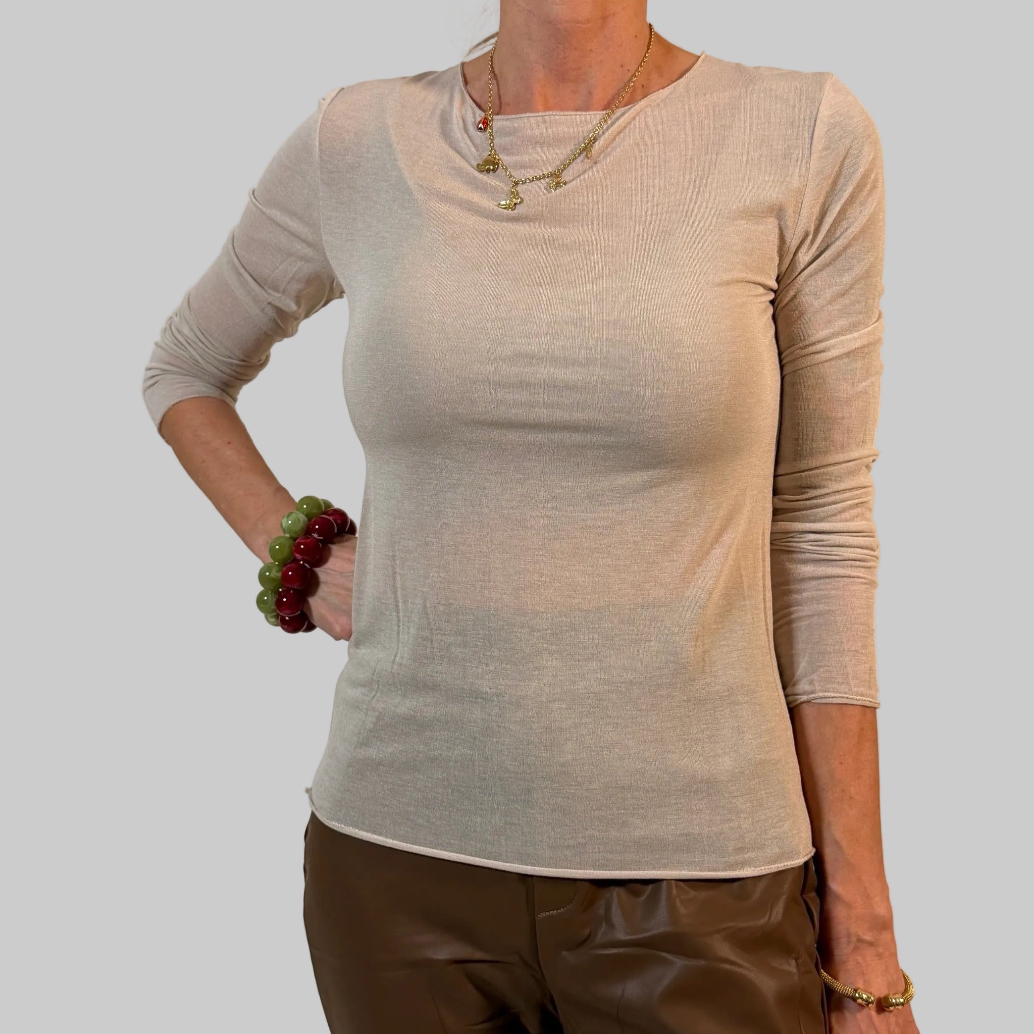 Kaschmir Langarmshirt