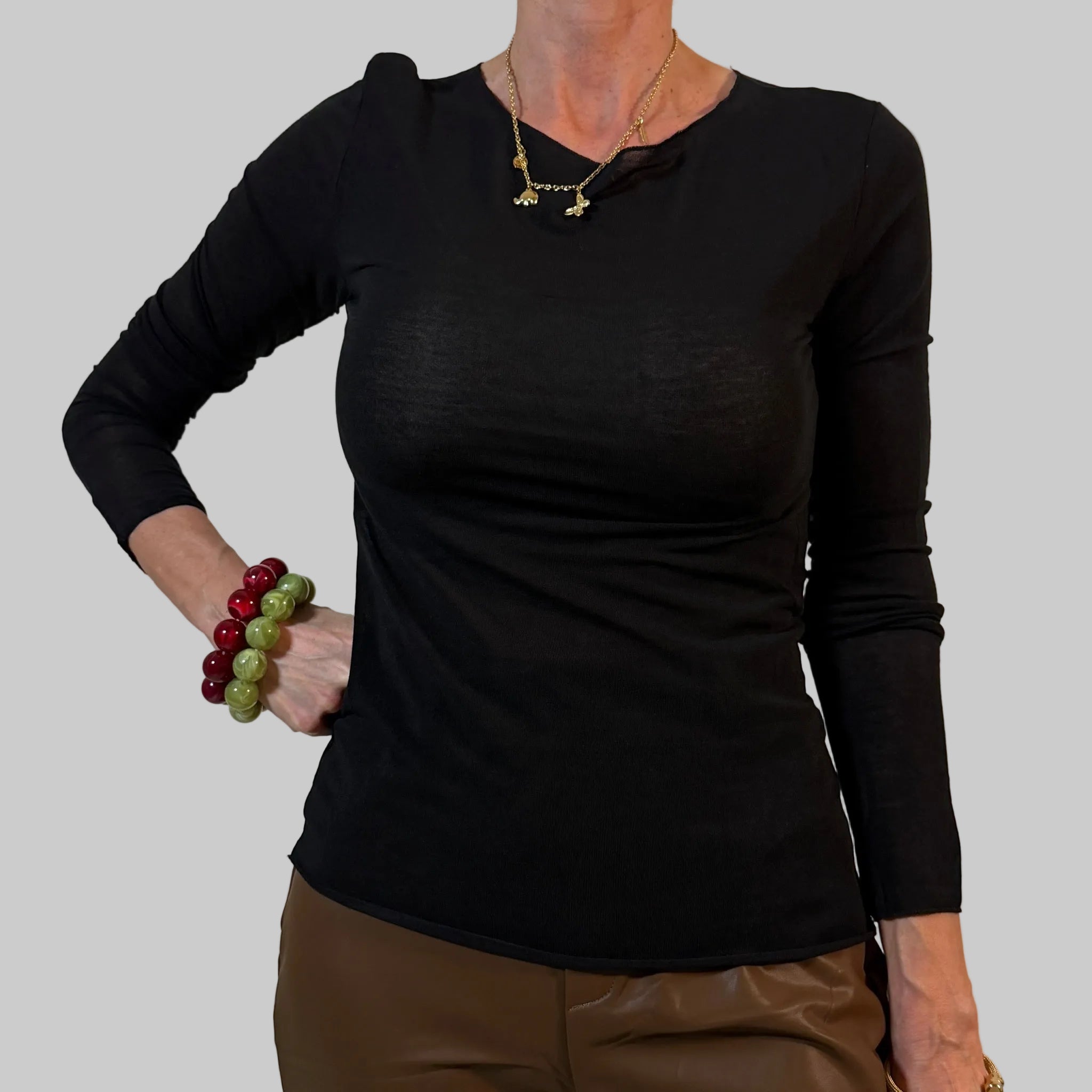 Kaschmir Langarmshirt