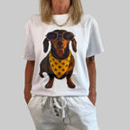 T-Shirt Dackel Glitzerbrille