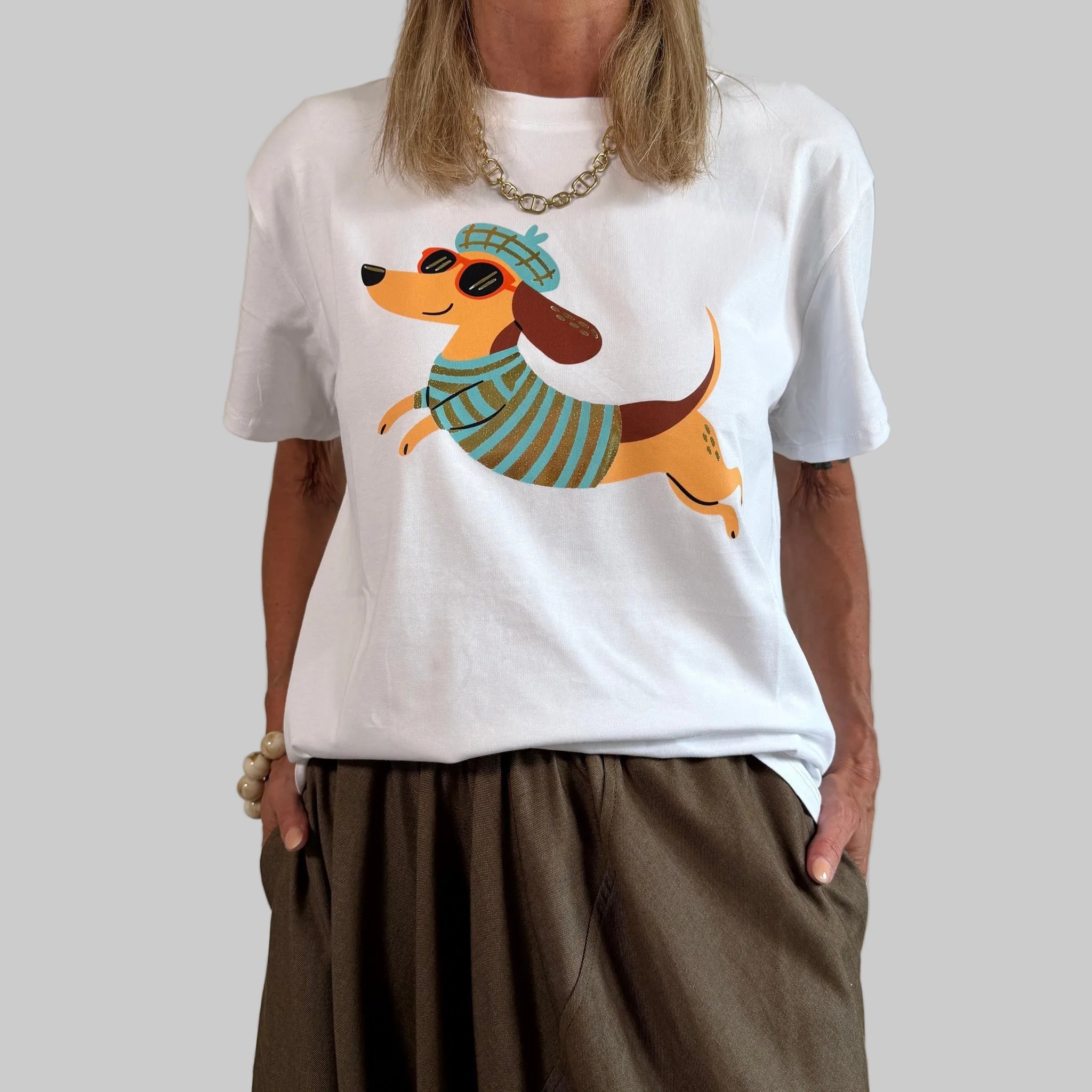 T-Shirt Dackel Sunglasses