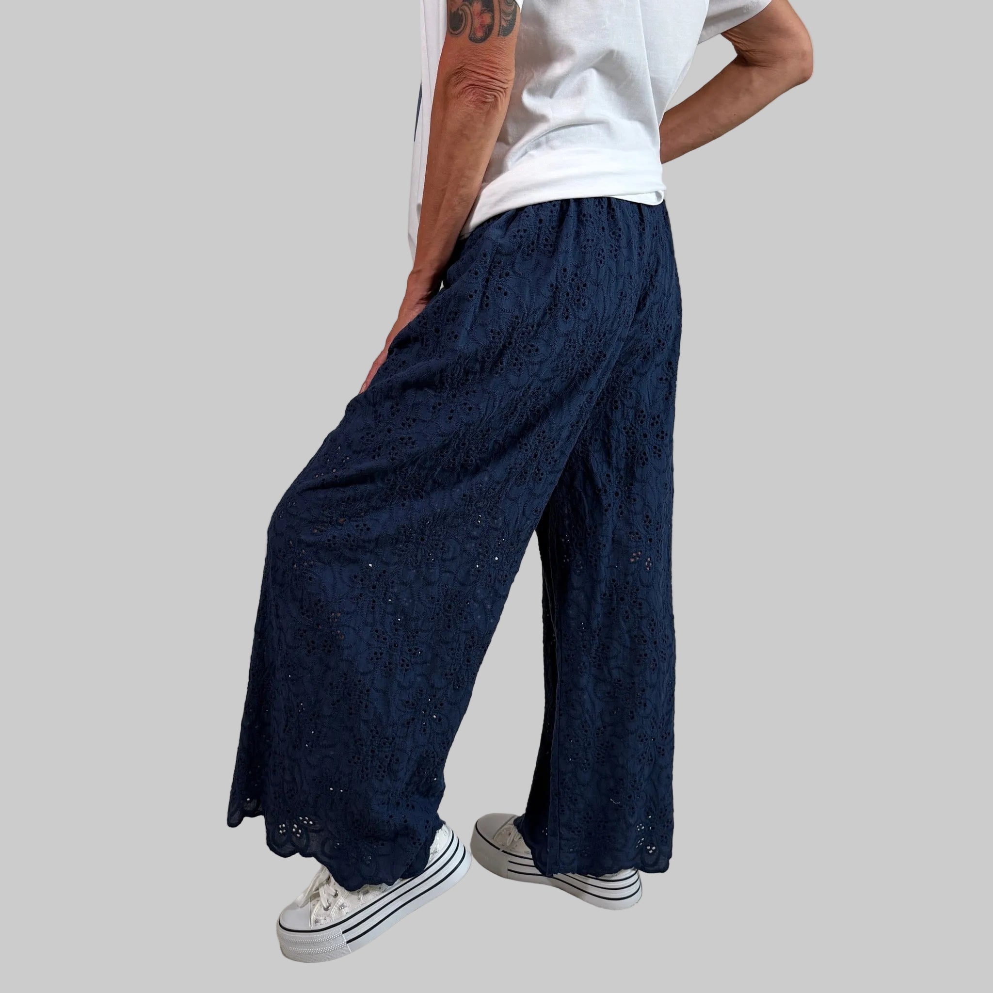 Stoffhose Wide Leg - Farbauswahl