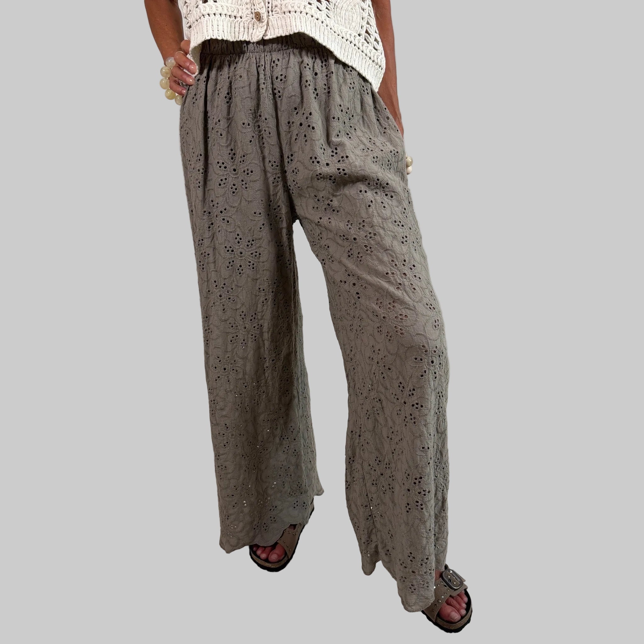 Stoffhose Wide Leg - Farbauswahl
