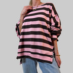 Pullover Streifen - Oversize