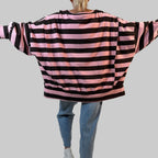 Pullover Streifen - Oversize