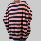 Pullover Streifen - Oversize