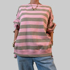 Pullover Streifen - Oversize