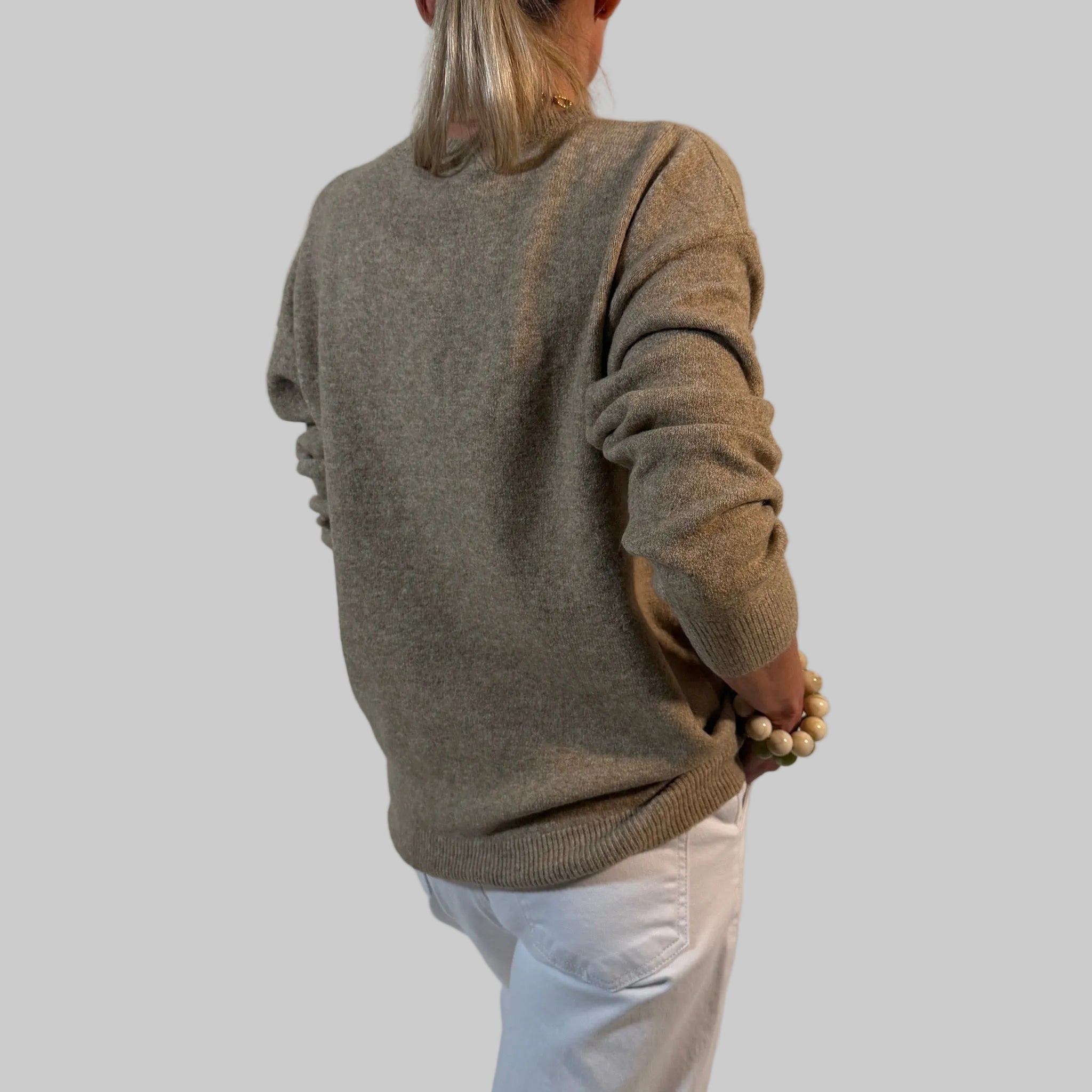 Feinstrickpullover - Melone