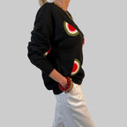 Feinstrickpullover - Melone