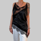 Top mit Spitze