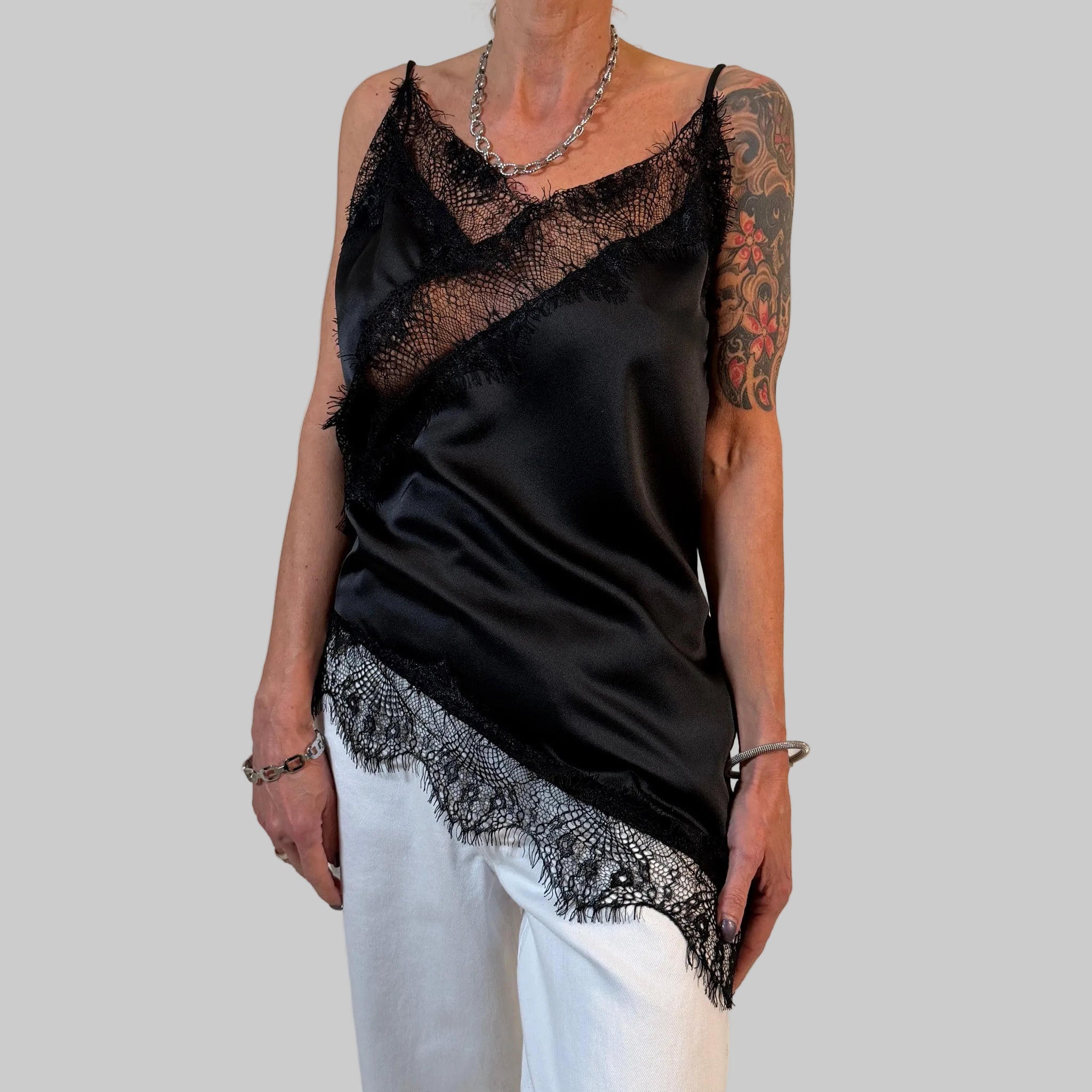 Top mit Spitze