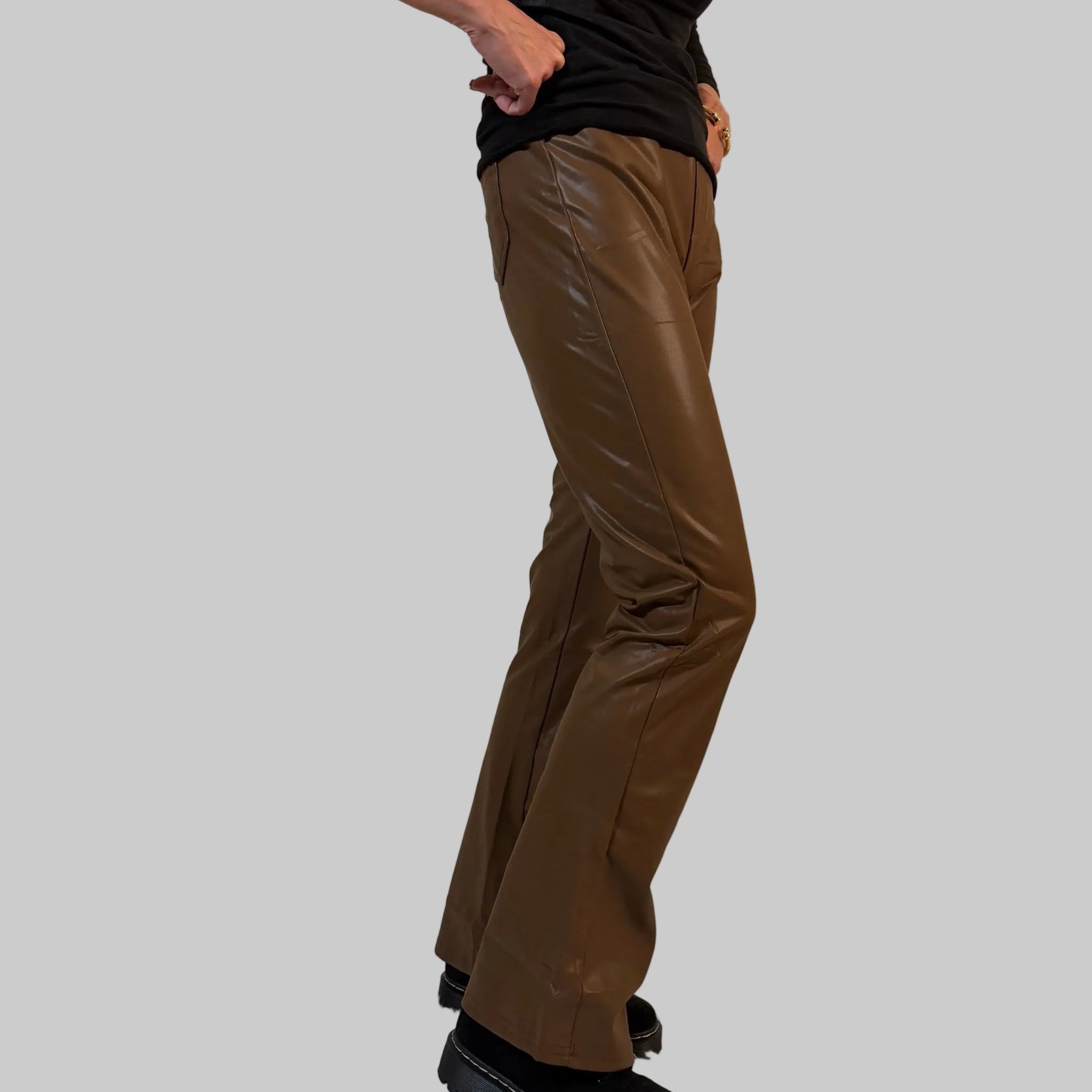 Stretch Lederhose - Bootcut