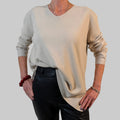 V-Feinstrickpullover