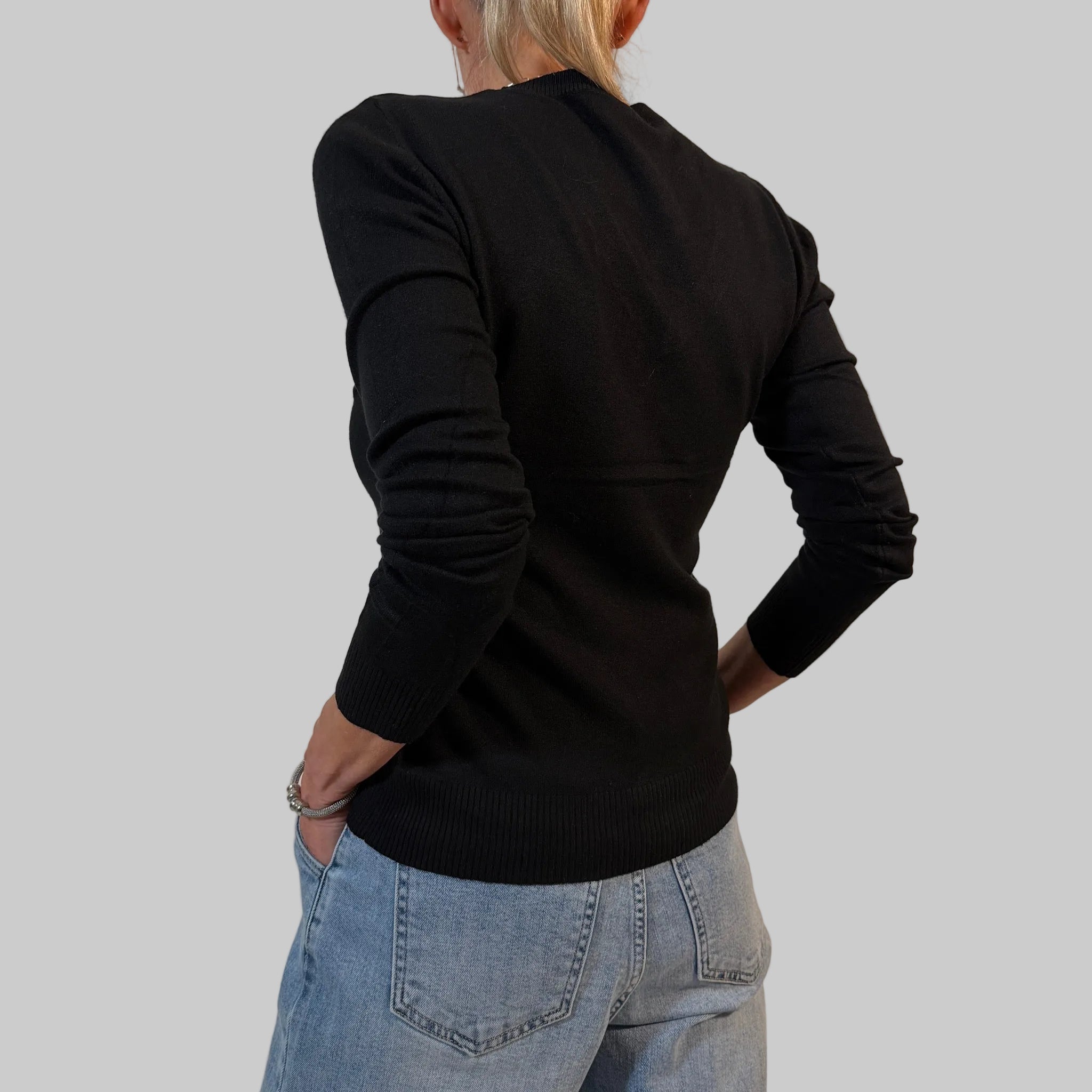 V-Feinstrickpullover - Slim Fit