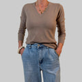 V-Feinstrickpullover - Slim Fit